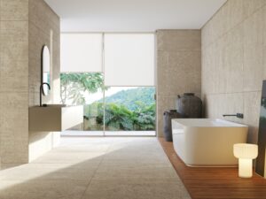 PAINEL REVESTIMENTO TRAVERTINE 100X100X2.5 BEGE