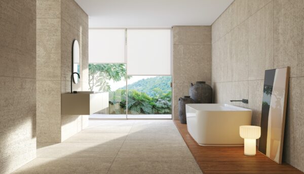 PAINEL REVESTIMENTO TRAVERTINE 100X100X2.5 BEGE