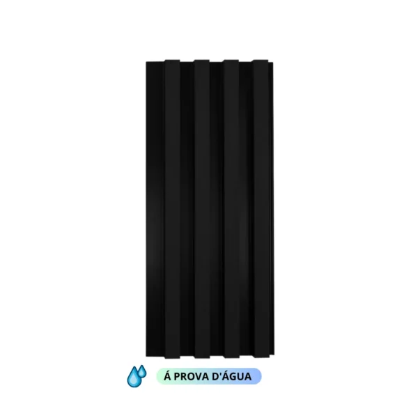 PAINEL RIPADO PARA AREA EXTERNA 3000X220X29MM PRETO