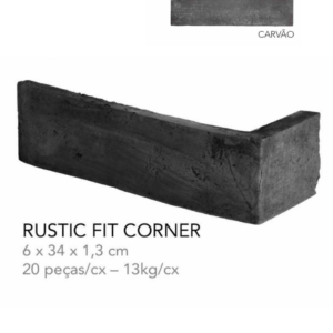 RUSTIC FIT CORNER CARVÃO CINZA ESCURO