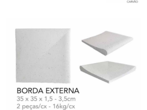 TRAVERTINO BORDA (PEITO DE POMBO) FINITO EXTERNA CARVÃO