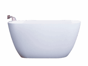 SABBIA BANHEIRA OLINDA - DURAMATT FOSCO ACETINADO BRANCO - VALVULA CLICK CROMADO