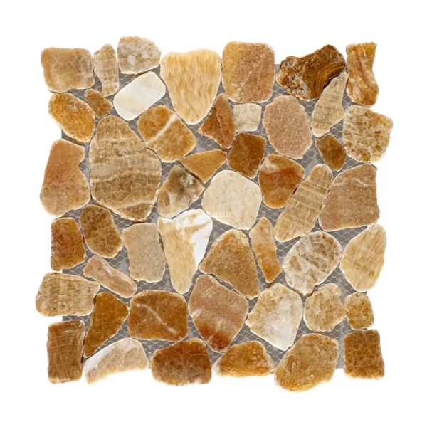 Beige Onix Seixo Telado - Sliced