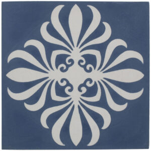 CALU MAR ARABESCO AZUL 20X20 P/MI