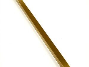 PERFIL FLAT ACO INOXIDAVEL 10MM GOLD POLIDO 250 X 1 X 0.9
