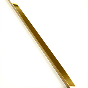 PERFIL FLAT ACO INOXIDAVEL  10MM GOLD POLIDO 250 X 1 X 0.9