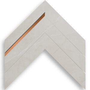 CHEVRON DAKAR NUDE ACETINADO COPPER 33X19.7X0.9