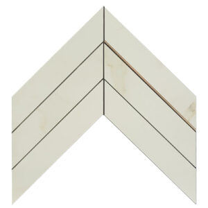CHEVRON SLIM CALACATTA GOLD ACETINADO COPPER MATT 33X19.7X0.9