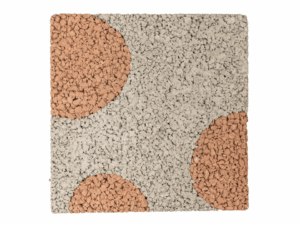 Drenante Deccoratto Cerchio 30x30 Rosso