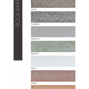 BRICK 40 ROCK WHITE GRAFITO CINZA CLARO