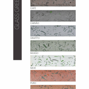 BLOCKS GLASS GREEN PURO VERMELHO