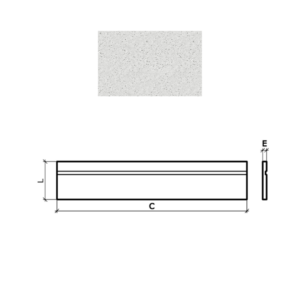 PAINEL RODAPE C/ FRISO ATERM 50X20X2 BRA