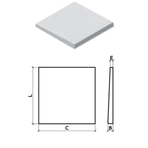PAINEL BORDA RETA ATERMICA BRANCA