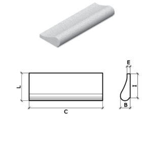 PAINEL BORDA MINI 50X17X5 AT BRANCA