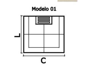 KIT DUCHA BASE MODELO 01 ATERMICA AREIA