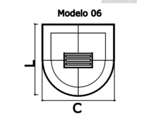 KIT DUCHA BASE MODELO 06 ATERMICA BRANCA