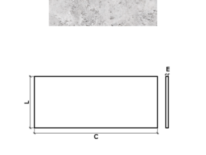 PAINEL ETRUSCO 100X50X2.5 BRANCO