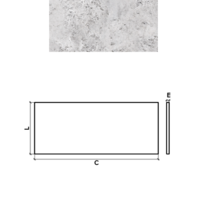 PAINEL ETRUSCO 100X50X2.5 BRANCO