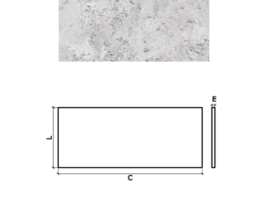 PAINEL ETRUSCO 20X10X1.2 BRANCO