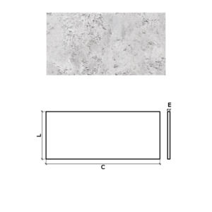 PAINEL ETRUSCO 20X10X1.2 BRANCO