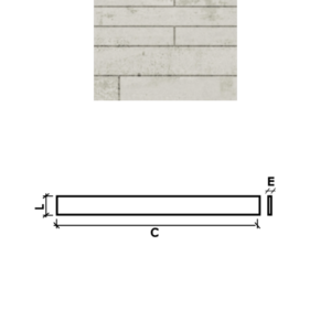 PAINEL APPARENTE S/BOTÃO 75X8X2 OFF-WHITE PISO