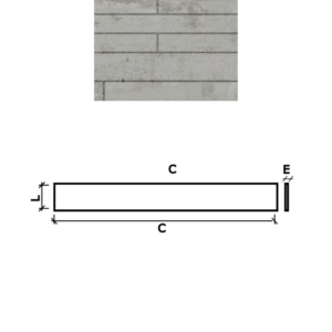 PAINEL APPARENTE S/B 120X12X2 CINZA PISO
