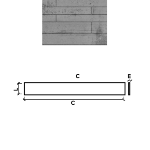 PAINEL APPARENTE S/B 120X12X2 CHUMBO PISO