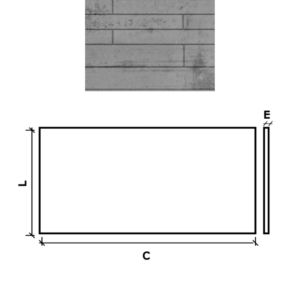 PAINEL APPARENTE S/B 100X50X1.4 CHUMBO REVESTIMENTO