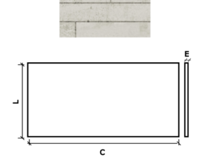 PAINEL APPARENTE S/B 100X50X1.4 OFF-WHITE REVESTIMENTO