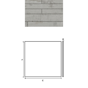 PAINEL APPARENTE S/B 100X100X1.4 CINZA REVESTIMENTO