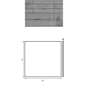 PAINEL APPARENTE S/B 100X100X1.4 CHUMBO REVESTIMENTO