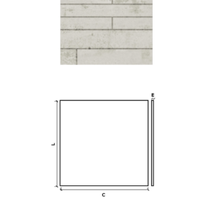 PAINEL APPARENTE S/B 100X100X1.4 OFF-WHITE REVESTIMENTO