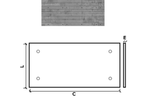 PAINEL APPARENTE C/B 100X50X1.4 CHUMBO REVESTIMENTO
