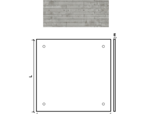 PAINEL APPARENTE C/B 100X100X1.4 CINZA REVESTIMENTO