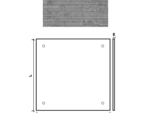 PAINEL APPARENTE C/B 100X100X1.4 CHUMBO REVESTIMENTO
