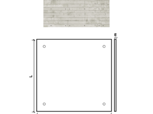 PAINEL APPARENTE C/B 100X100X1.4 OFF-WHITE REVESTIMENTO