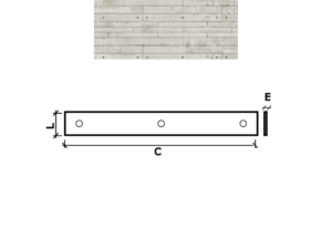 PAINEL APPARENTE C/B 120X12X2 OFF-WHITE REVESTIMENTO