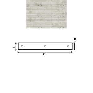 PAINEL APPARENTE C/B 120X12X2 OFF-WHITE REVESTIMENTO