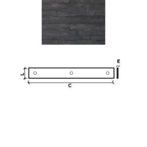 PAINEL APPARENTE C/B 120X12X2 NERO REVESTIMENTO