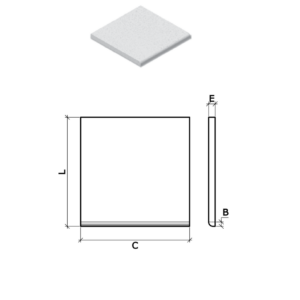 PAINEL ACAB PL CRYS FIN 100X100X2.5
