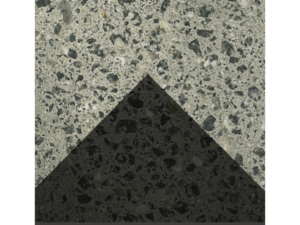 PAINEL GRANITTE MEZZO GEO A 60X60X2.9 CINZA E PRETO