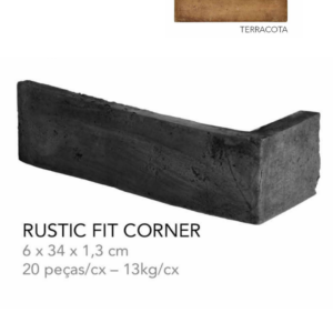 RUSTIC FIT CORNER TERRACOTA LARANJA/PRETO