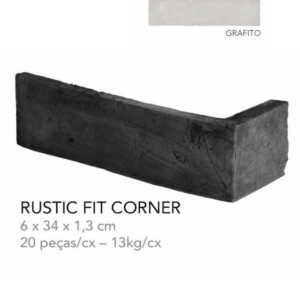 RUSTIC FIT CORNER GRAFITO CINZA CLARO