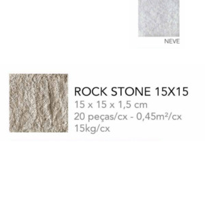 ROCK STONE (15x15) NEVE BRANCO