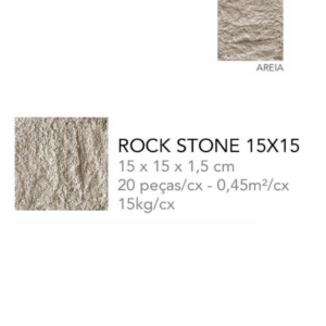 ROCK STONE (15x15) AREIA BEGE