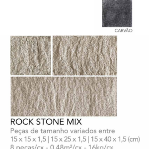 ROCK STONE MIX BLACK PRETO