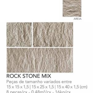 ROCK STONE MIX AREIA BEGE