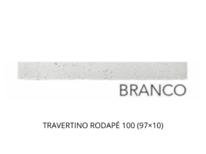 TRAVERTINO RODAPÉ 100 (97x10) BRANCO
