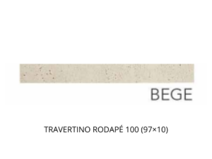 TRAVERTINO RODAPÉ 100 (97x10) BEGE