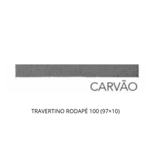 TRAVERTINO RODAPÉ 100 (97x10) CARVÃO